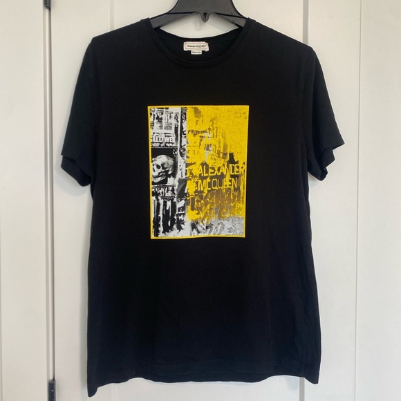 Alexander McQueen Graphic Tee‎ Shirt Men's Size Medium - Picture 1 of 8